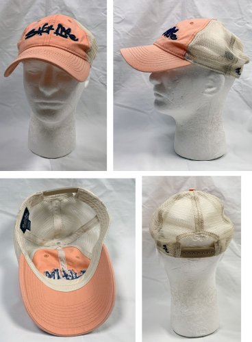 Salt Life Trucker Snapback Baseball Hat Mens Wmens Orange Beachy
