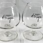 2 New El Mayor Tequila 5 oz Stemmed Snifter Cocktail Glasses