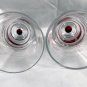2 di Amore Amaretto Red Bubble Shot Glasses Etched 2 oz