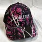 New Womens Pendleton Whisky Let'er Buck Snapback Trucker Baseball Hat Pink Camo
