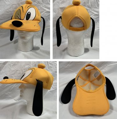 Disney Pluto Long Bill Baseball Hat Mens Polyester Floppy Ears