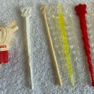 8 Seagrams 7 Crown Whiskey Plastic Swizzle Cocktail Sticks & Bottle Pour 8 Seagrams 7 Crown Whiskey Plastic Swizzle Cocktail Sticks & Bottle Pour
