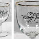 Brugse Straffe Hendrik Stemmed Beer Glass Gold Rimmed 14 oz