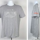 Life is Good Scheels Tell Me Something Good Store T Shirt Mens Medium Gray