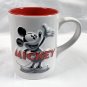 Walt Disney World Waving Mickey Mouse Ceramic Coffee Mug Raised Design 14 oz