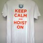 Samuel Adams Octoberfest Beer Keep Calm and Hoist On T Shirt Mens Large