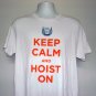 Samuel Adams Octoberfest Beer Keep Calm and Hoist On T Shirt Mens Large
