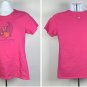 Life is Good Love This Day Cornucopia T Shirt Womens Medium Classic Fit Pink