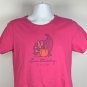 Life is Good Love This Day Cornucopia T Shirt Womens Medium Classic Fit Pink