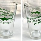 Dogfish Head Craft Brewed Off Centered Ales Beer Pint Glass 14 oz
