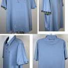 William Bill Murray Polo Golf Shirt Mens XXL Polyester Spandex Blue