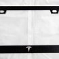 2 New Tesla Metal License Plate Frames Black