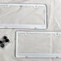 2 New Tesla Metal License Plate Frames Black