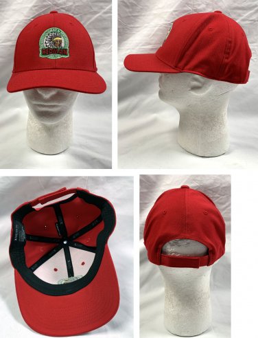 Redman Chewing Tobacco Baseball Hat Mens Embroidered Patch Red Flex Fit