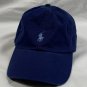 Polo Ralph Lauren Baseball Hat Mens Blue Embroidered Pony Logo Cotton
