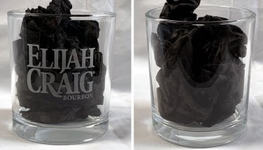 Elijah Craig Bourbon Whiskey Etched Cocktail Glass 10 oz