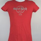 Hard Rock Hotel Tulsa T Shirt Juniors Large Silver Glitter Logo Red Cotton Hard Rock Hotel Tulsa T Shirt Juniors Large Silver Glitter Logo Red Cotton