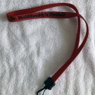 New Dr. McGillicuddys Fireball Lanyard Black Red Plastic Clip