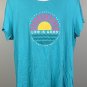 Life is Good Beach Sunset Positive Lifestyle Crusher T Shirt Womens XXL