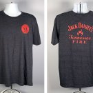 Jack Daniel's Tennessee Fire Dept Old No 7 T Shirt Mens XL Cotton Poly Blend