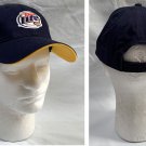 New Miller Lite Beer Baseball Hat Mens Navy Blue Yellow Bill
