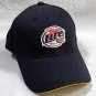 New Miller Lite Beer Baseball Hat Mens Navy Blue Yellow Bill