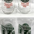 2 Sinclair Gasoline Through the Years 1926 1916 Drinking Glasses 14 oz