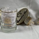 Canadian Club Whisky Shot Glass 2.5 oz & 3 Plastic CC Bottle Pours