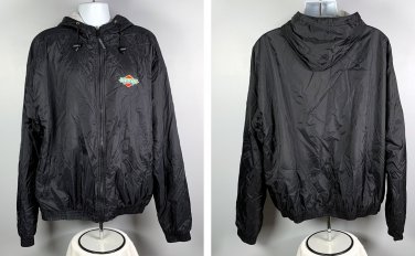 Boulevard Brewing Co Beer Full Zip Jacket Mens XXXL Full Pockets Nylon Black