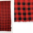 Lauren Ralph Lauren Red Tartan Plaid Wool Scarf Wrap 19.5" by 78" Rectangular