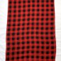 Lauren Ralph Lauren Red Tartan Plaid Wool Scarf Wrap 19.5" by 78" Rectangular
