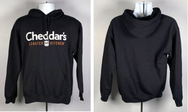 Cheddar's Scratch Kitchen Restaurant Pullover Hoodie Mens Medium Cotton Blend