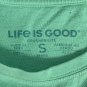 Life is Good I Like it Here Beach Logo Crusher Lite T Shirt Mens Small
