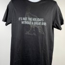Wild Turkey Bourbon Not the Holidays Without a Great Bird T Shirt Mens Small