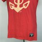 New Sailor Jerry spiced Rum Anchor Logo T Shirt Womens Large Red Cotton