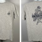 Vineyard Vines Mermaid Logo Pocket T Shirt Men Medium Light Gray Cotton