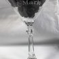 Makers Mark Bourbon Whisky Etched Stemmed Martini Glass 6 oz