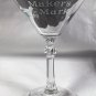 Makers Mark Bourbon Whisky Etched Stemmed Martini Glass 6 oz