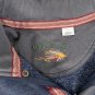 Orvis Pullover Long Sleeve Blue 1/4 Zip Snap Mens Large Embroidered Fly Fishing