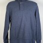 Orvis Pullover Long Sleeve Blue 1/4 Zip Snap Mens Large Embroidered Fly Fishing