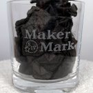 Makers Mark S IV Bourbon Whisky Etched Logo Glass 8 oz