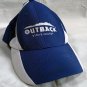 Outback Steakhouse Baseball Hat Mens Blue white Hook & Loop Nylon cotton