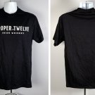 Proper No Twelve Irish Whiskey T Shirt Mens Large Black Cotton New