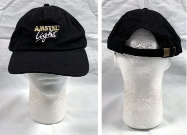 Amstel Light Beer Baseball Hat Mens Womens Embroidered Cotton Black