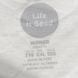 Life is Good Today is a Good Day Flip Flop Logo T Shirt Womens XXL Beach