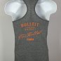 Bulleit Frontier Bourbon Whiskey Tank Top Shirt Womens Large Gray Cotton blend
