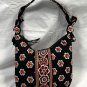 Vera Bradley 2 Handbags Small Makeup Bag Checkbook Cover Sun Valley Night Owl