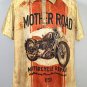 Mother Road Motorcycle Repair Anytime USA Polo Shirt Mens XL Cotton Poly Mix