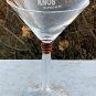 Knob Creek Bourbon Whiskey Stemmed Cocktail Martini Glass