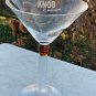 Knob Creek Bourbon Whiskey Stemmed Cocktail Martini Glass